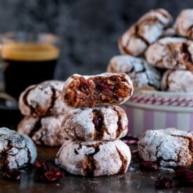 Making homemade Christmas gifts this year? Try my Chocolate Cranberry Amaretti Cookies! Naturally Gluten Free and super easy to make!