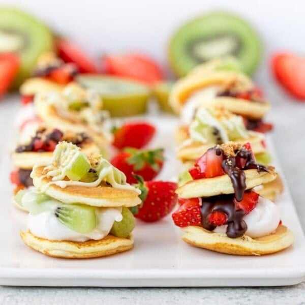 Fruity S'mores Marshmallow Blinis - A simple and sweet appetizer!