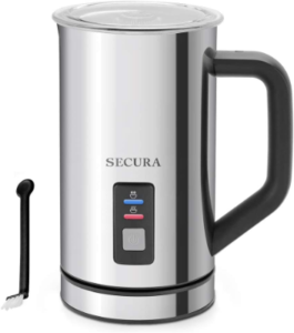 Secura Milk Frother Electric Milk Steamer Stainless Steel