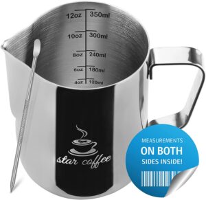 Star coffee milk frothing pitcher