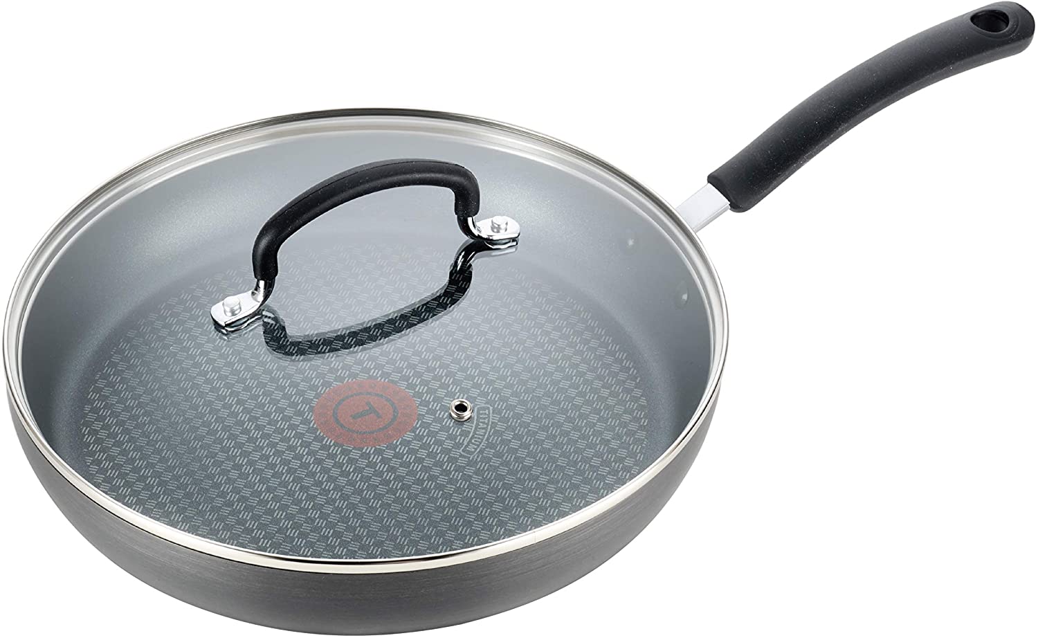 T-Fal Dishwasher Safe Cookware 12 Inch Fry Pan Hard Anodized Titanium 